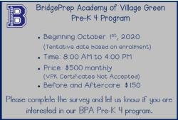 BPA Pre-K 4 Parent Interest Survey